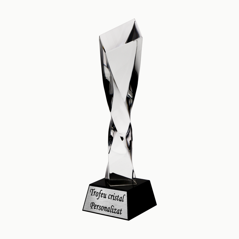 Trofeu cristal personalizat