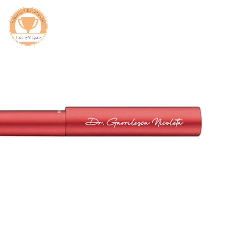 Stilou Ineo Elements Fiery Red, in cutie metalica pentru cadou, personalizat