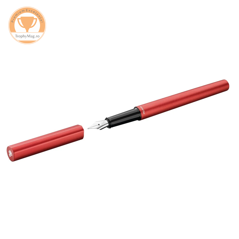 Stilou Ineo Elements Fiery Red, in cutie metalica pentru cadou, personalizat