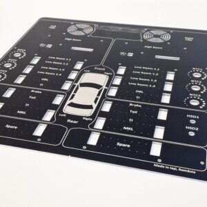 Placa aluminiu debitata mecanic si gravata laser