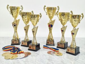 Cupe si medalii ASPR concursuri de fotbal si tenis de masa