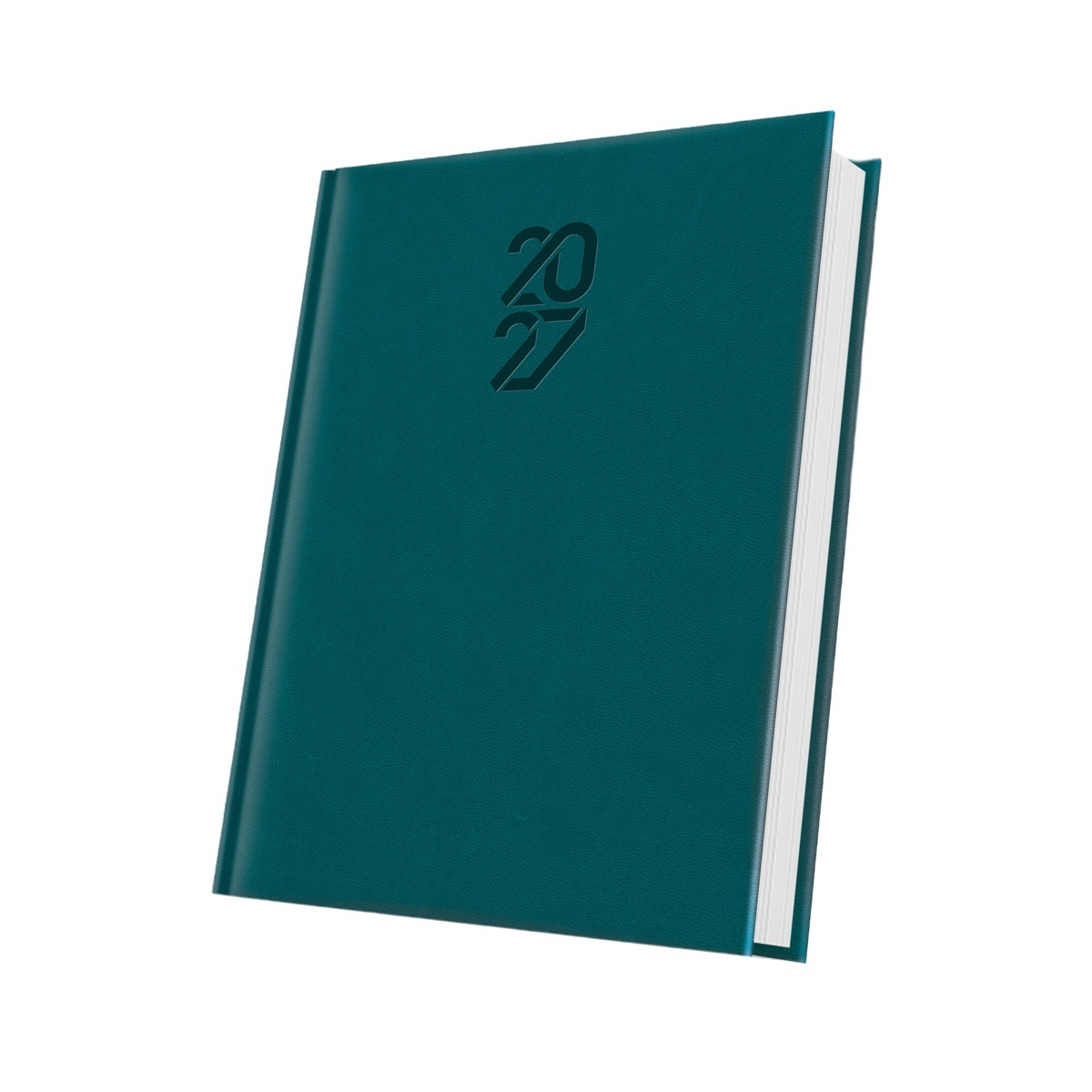 Agenda personalizata datata Tucson 2027, format A5, 352 pagini, albastru petrol