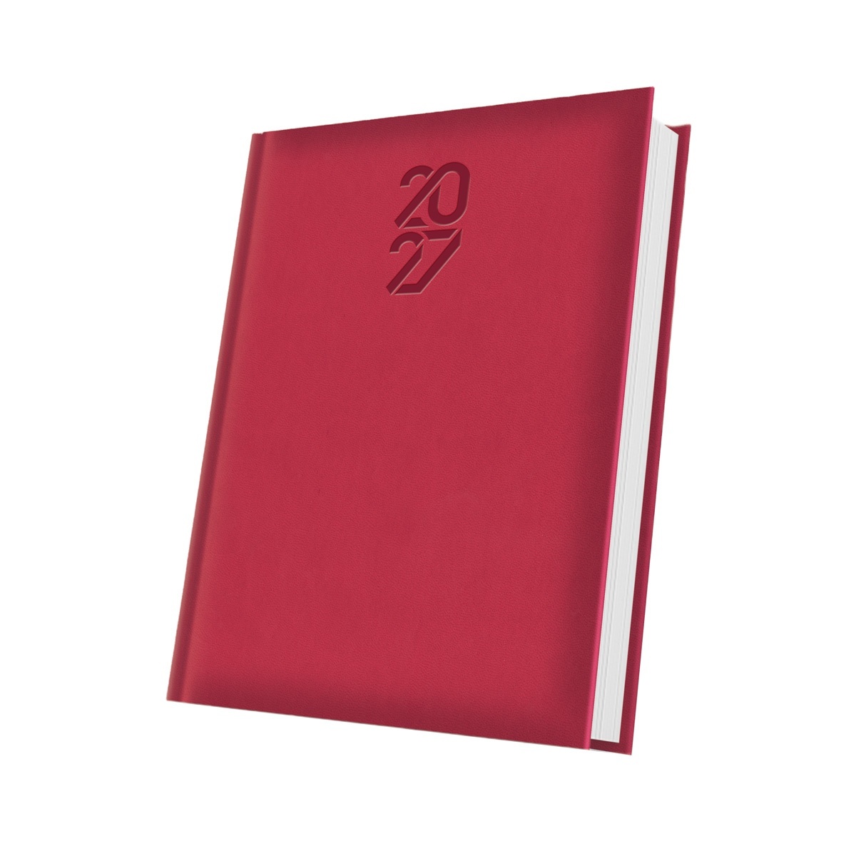 Agenda personalizata datata Tucson 2027, format A5, 352 pagini, rosu coral